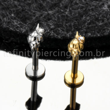 Piercing Labret Titânio Concha