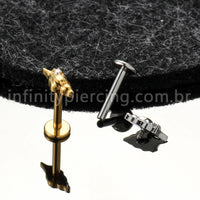 Piercing Labret Titânio Concha