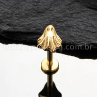 Piercing Labret Titânio Fantasma