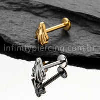 Piercing Labret Titânio Fantasma