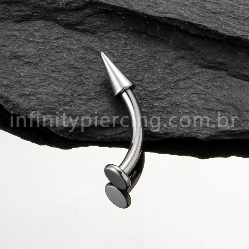 Piercing Banana Titânio Floating Spike