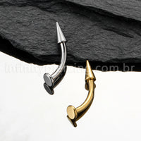 Piercing Banana Titânio Floating Spike