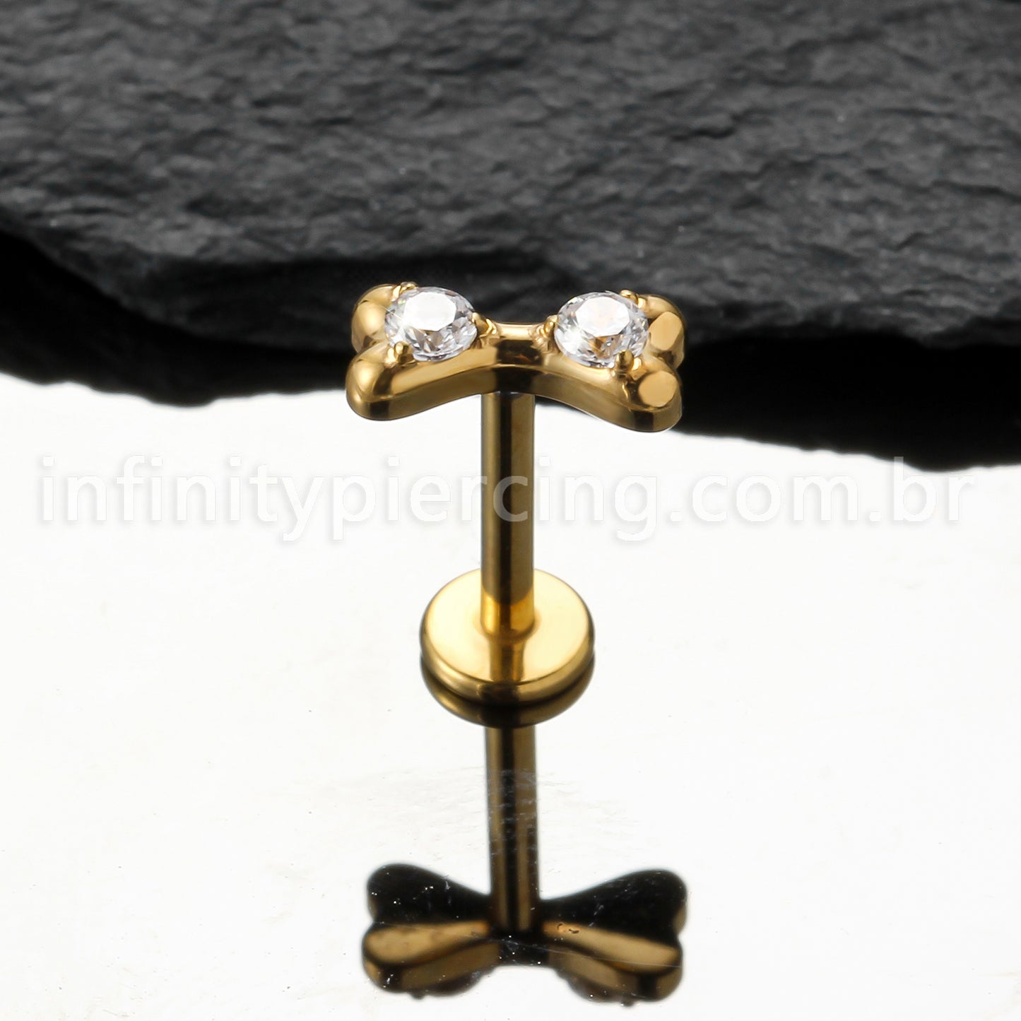 Piercing Labret Titânio Laço