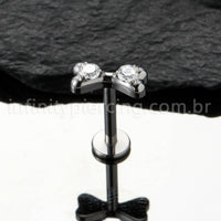 Piercing Labret Titânio Laço