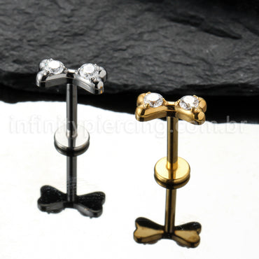 Piercing Labret Titânio Laço