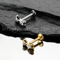 Piercing Labret Titânio Laço