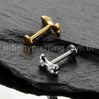 Piercing Labret Titânio Laço