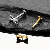Piercing Labret Titânio Laço