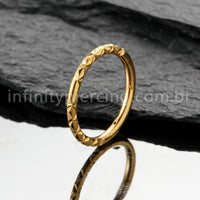 Piercing Argola Titânio Detalhada