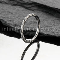 Piercing Argola Titânio Detalhada
