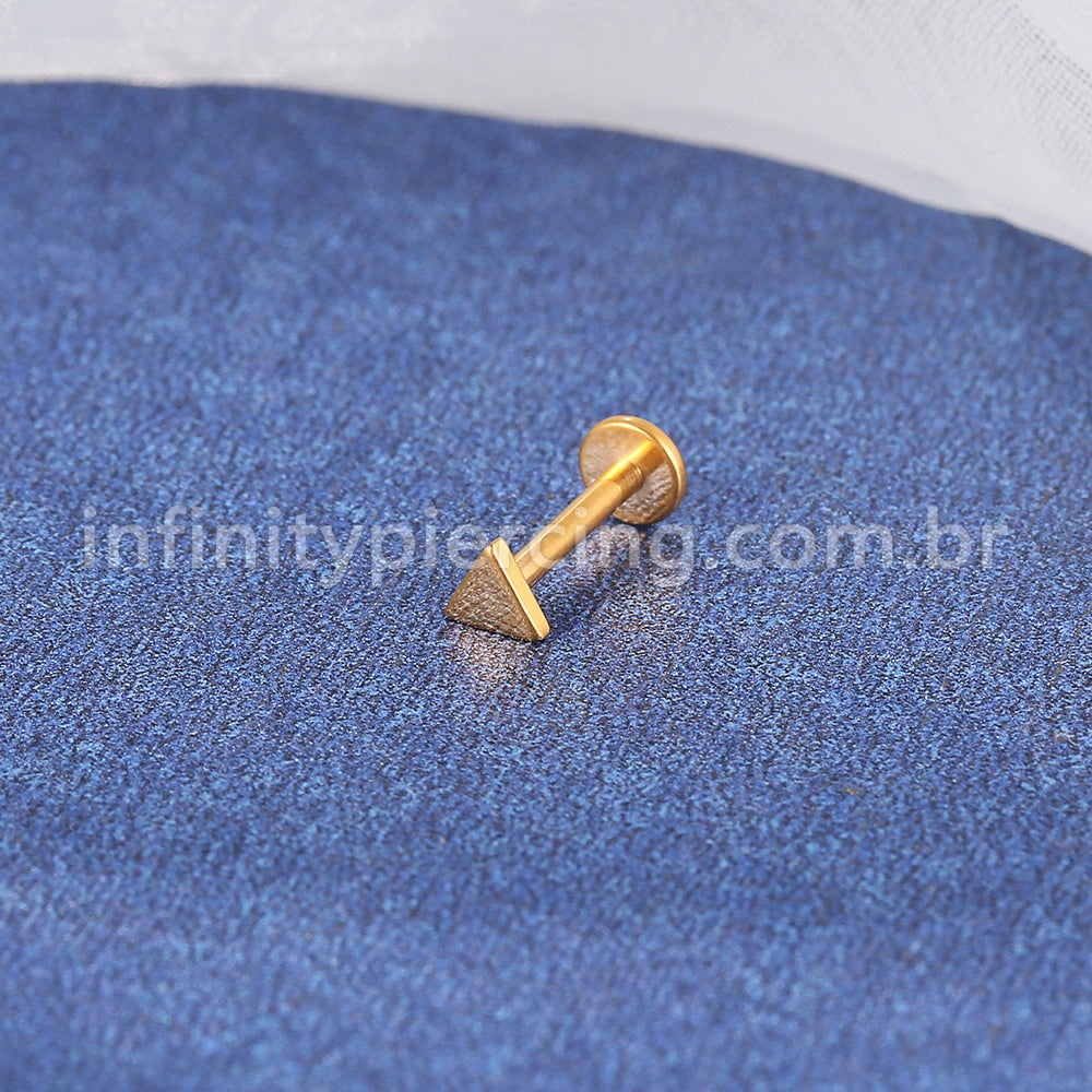 Piercing Labret Titânio Triângulo