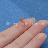 Piercing Labret Titânio Triângulo