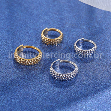 Piercing Argola Aço Cirúrgico Segmento Articulado Detalhado
