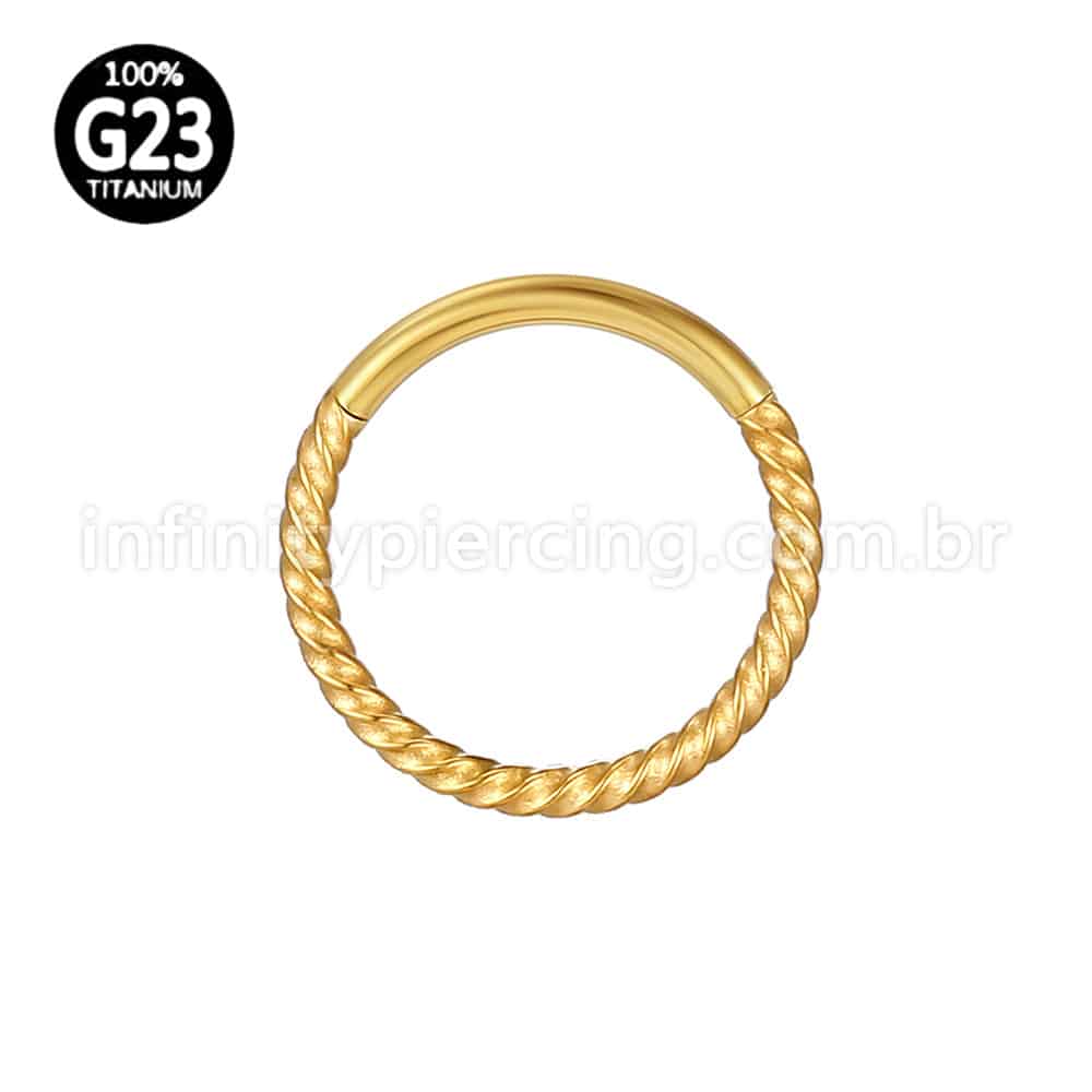 Piercing Argola Titânio Torcida