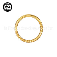 Piercing Argola Titânio Torcida