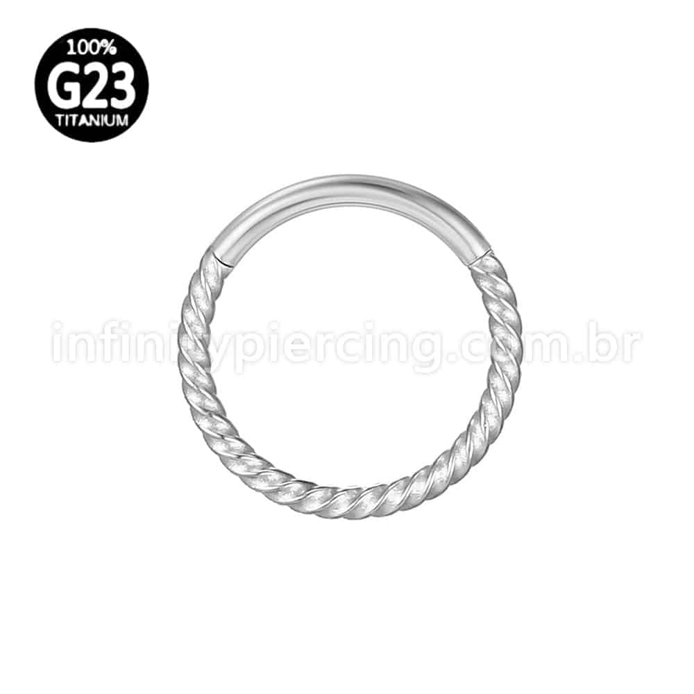Piercing Argola Titânio Torcida