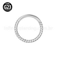 Piercing Argola Titânio Torcida