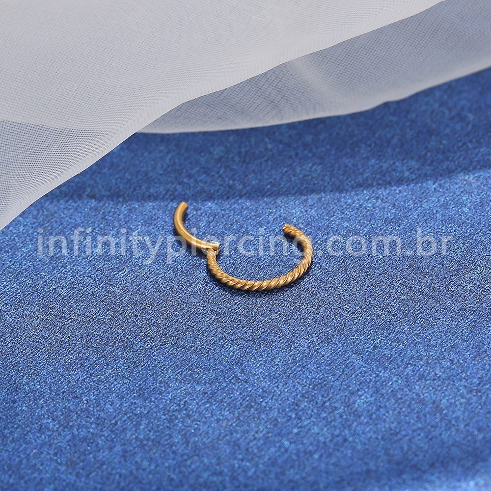 Piercing Argola Titânio Torcida