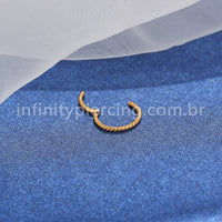 Piercing Argola Titânio Torcida