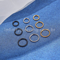 Piercing Argola Titânio Torcida