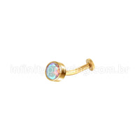 Piercing Banana Floating Aço Cirúrgico Zircônia
