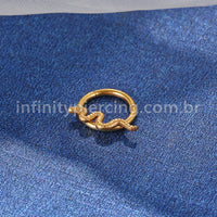 Piercing Argola Aço Cirúrgico Segmento Articulado Cobra