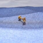 Piercing Labret Titânio Fantasma