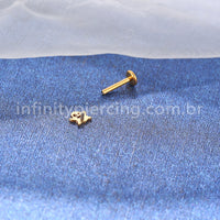 Piercing Labret Titânio Fantasminha