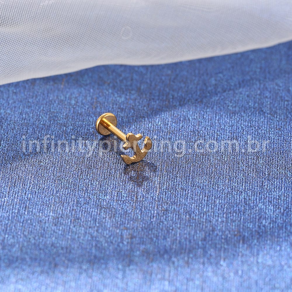 Piercing Labret Titânio Ancora