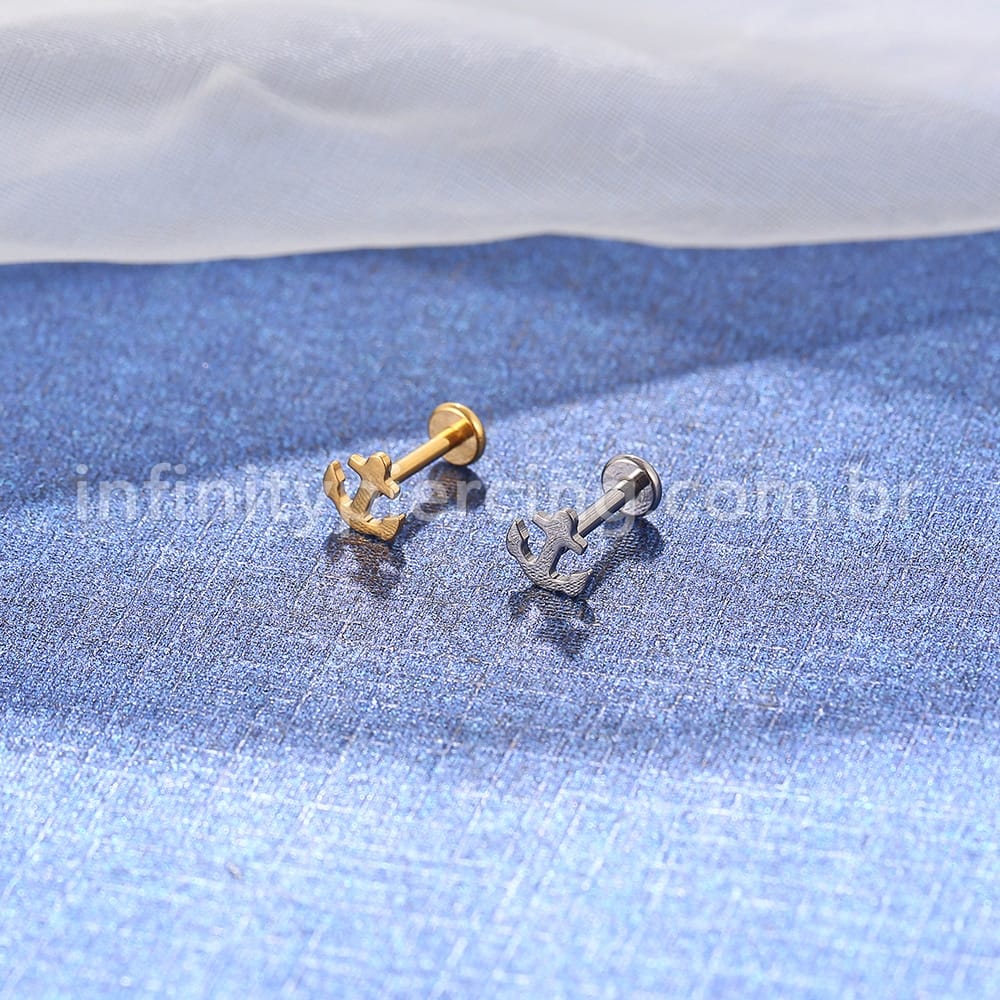 Piercing Labret Titânio Ancora