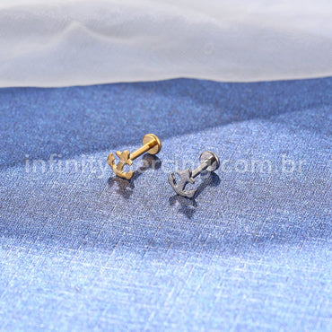 Piercing Labret Titânio Ancora