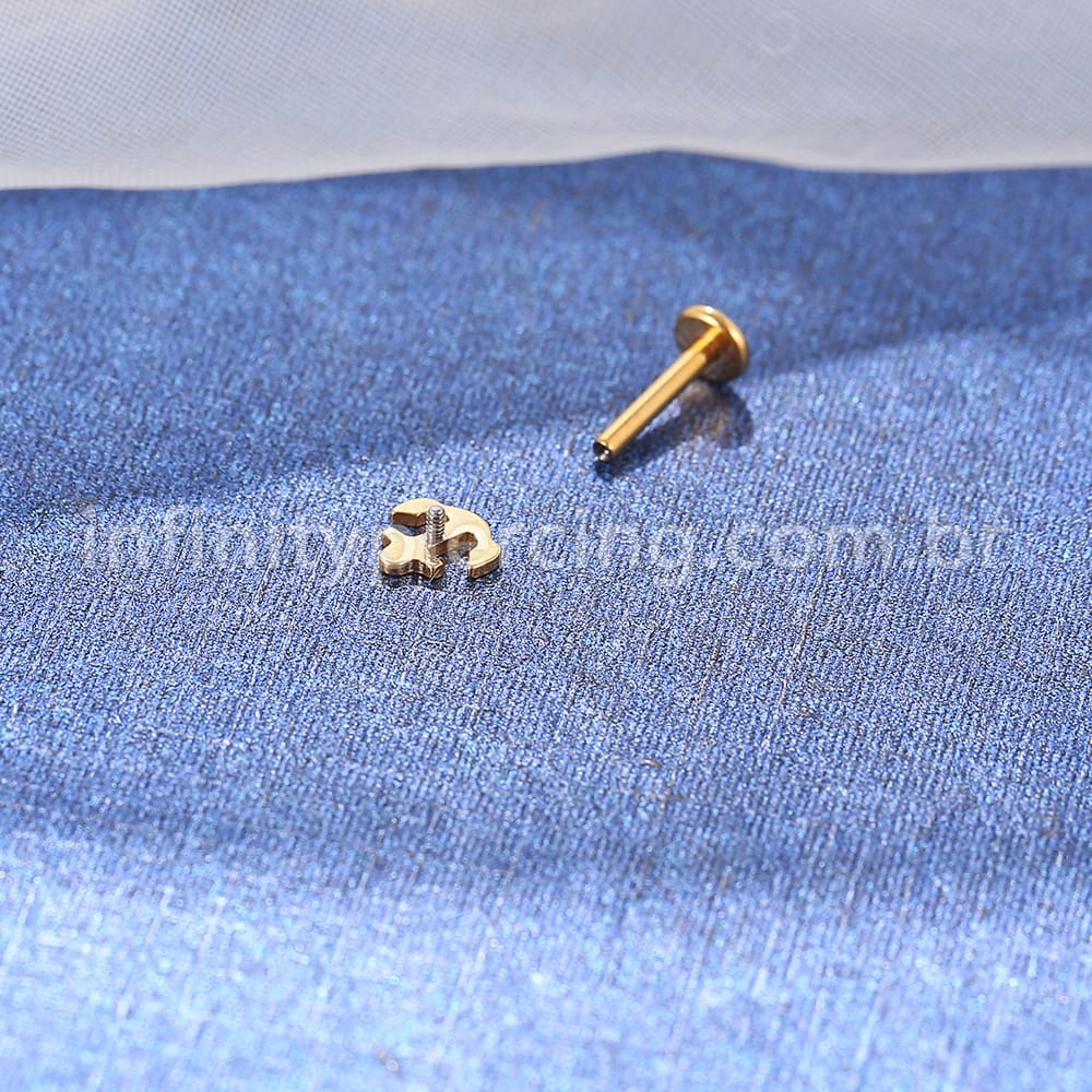 Piercing Labret Titânio Ancora