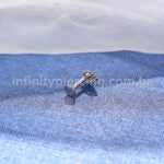 Piercing Labret Titânio Indiano Gota 1 Zircônia Detalhe