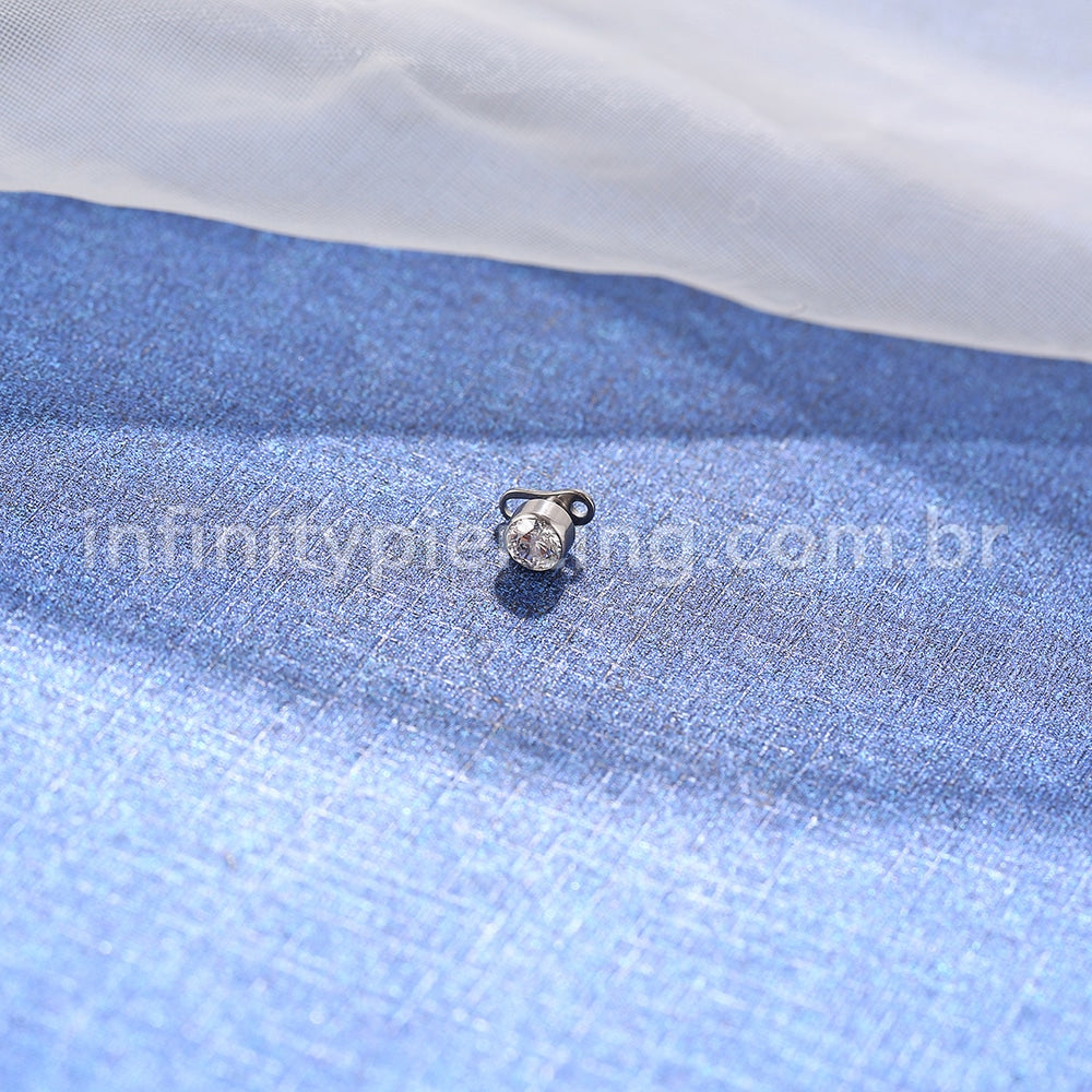 Piercing Microdermal Titânio Zircônia