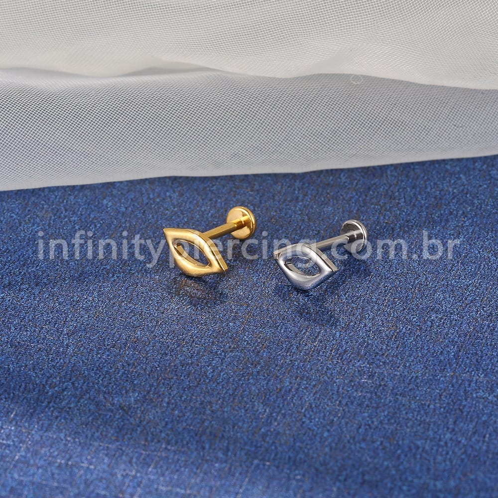 Piercing Labret Aço Cirúrgico Boca