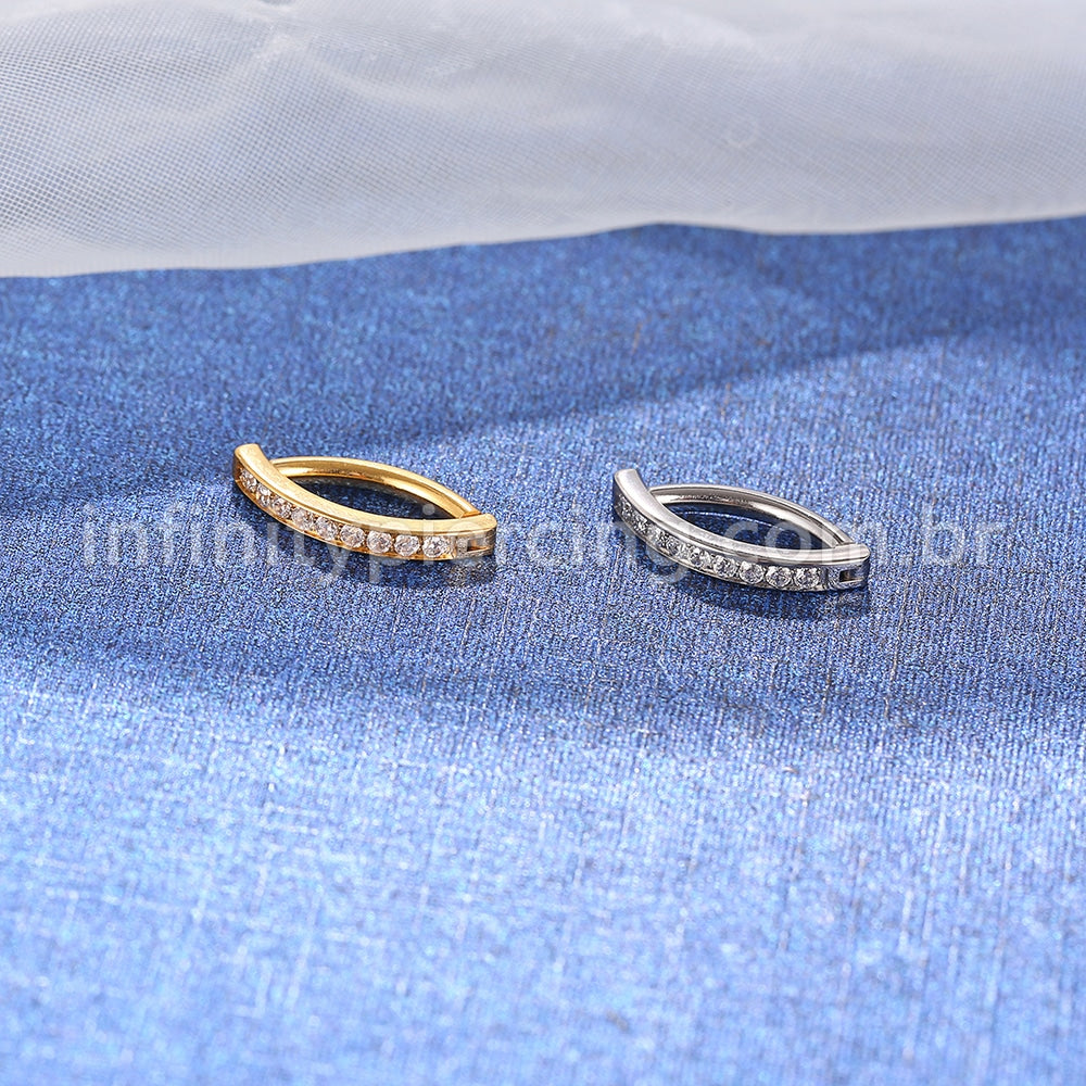 Piercing Argola Para Umbigo Titânio Zircônia