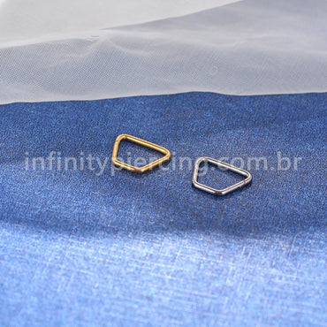 Piercing Argola Trapézio Titânio