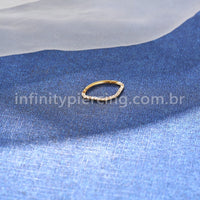 Piercing Meia Argola Titânio Zircônia