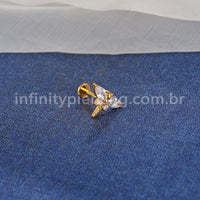Piercing Labret Titânio Libélula