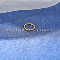 Piercing Argola Titânio Detalhe Lateral