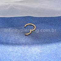 Piercing Argola Titânio Detalhe Lateral