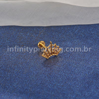 Piercing Labret Titânio Teia De Aranha