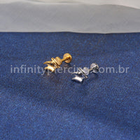 Piercing Labret Titânio Pinguim