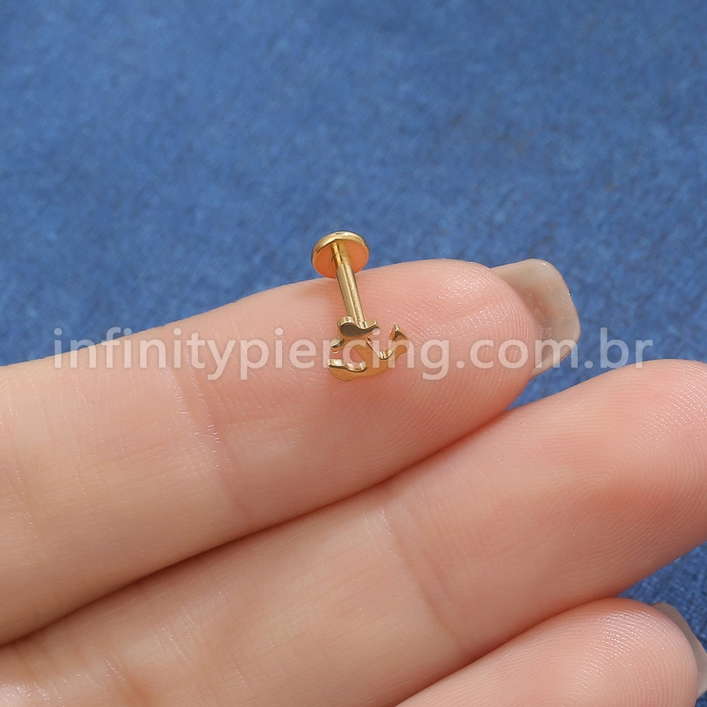 Piercing Labret Titânio Ancora