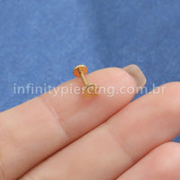 Piercing Labret Titânio Fantasminha