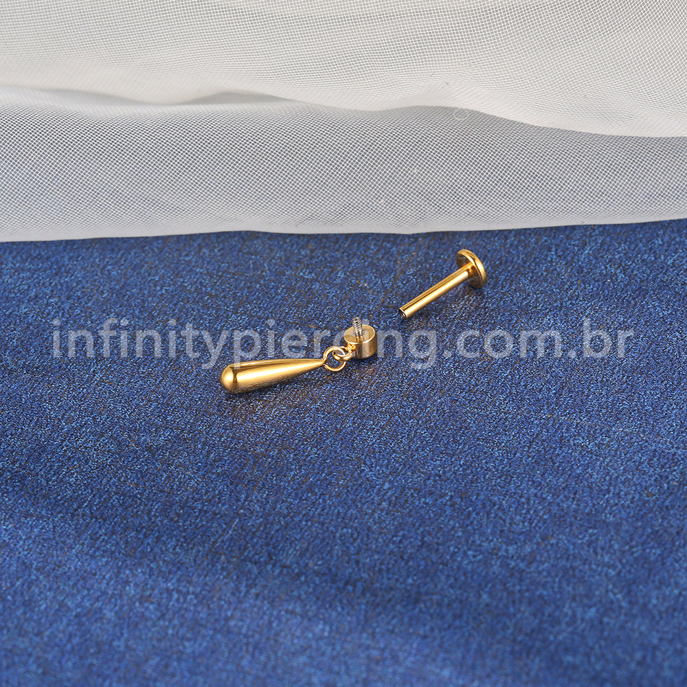 Piercing Argola Titânio Com Zircônia Cravejada 1.2X10 10344