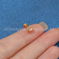 Piercing Labret Aço Cirúrgico Cervo