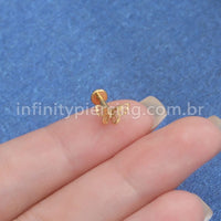 Piercing Labret Titânio Borboleta Vazada