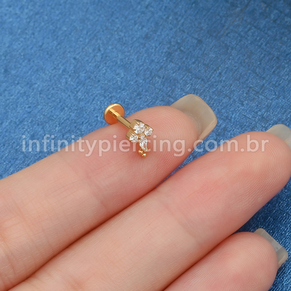 Piercing Argola Titânio Lisa 1.2X8 10339