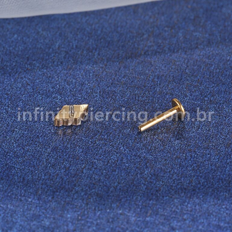 Piercing Labret Losango Com Zircônia